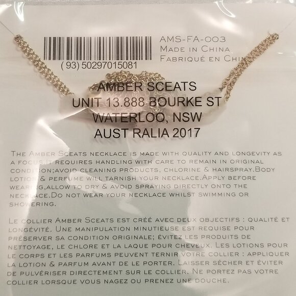 Amber Sceats Australia Double Coin Gold Tone Layered Necklace New - Picture 3 of 3